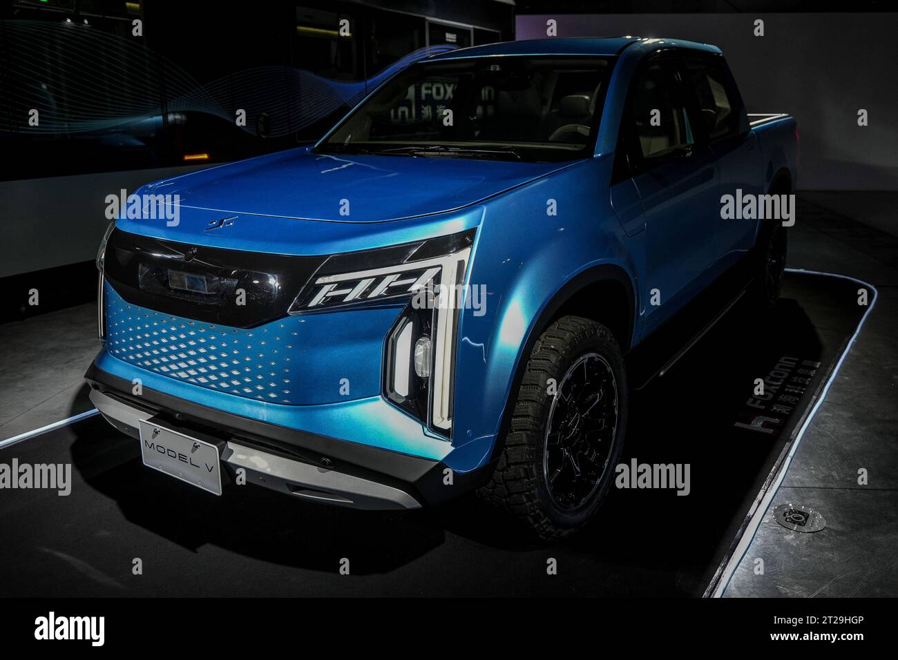 Taipei, Taiwan. 18th Oct, 2023. The Model V EV at the 2023 edition of
