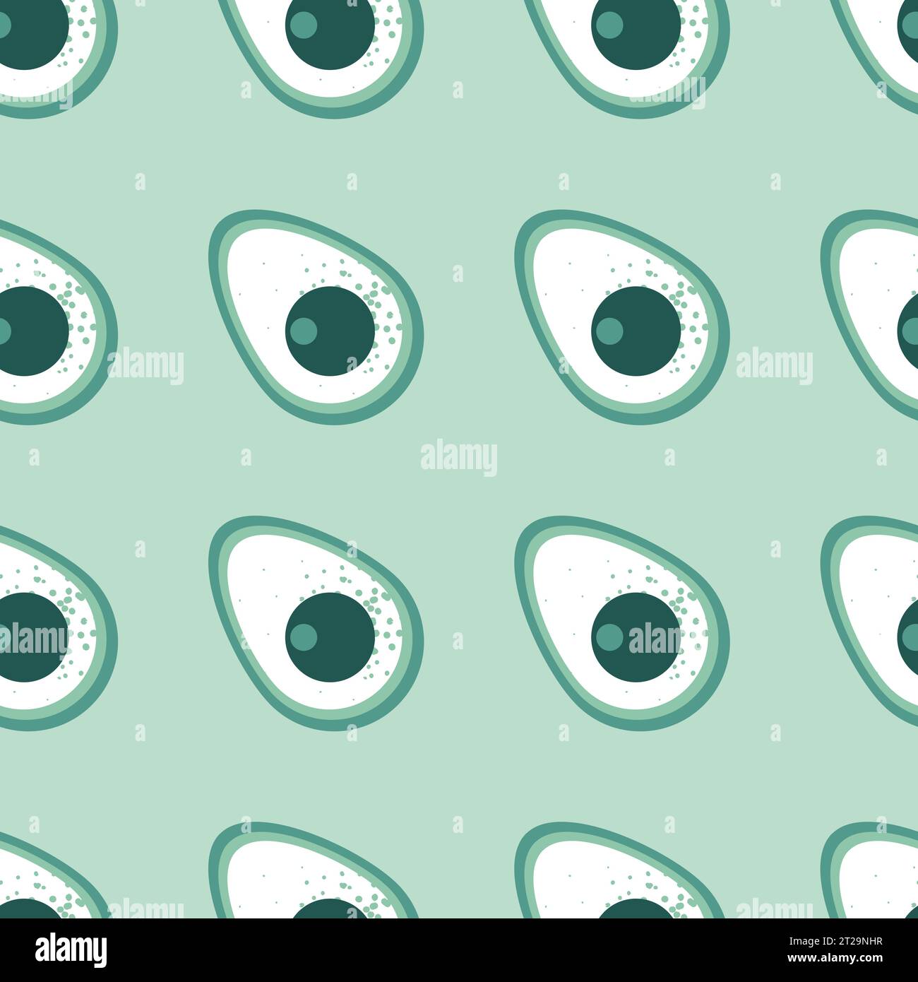 Seamless pattern with avocado. Vegetarian food. Vector Stock Vector ...