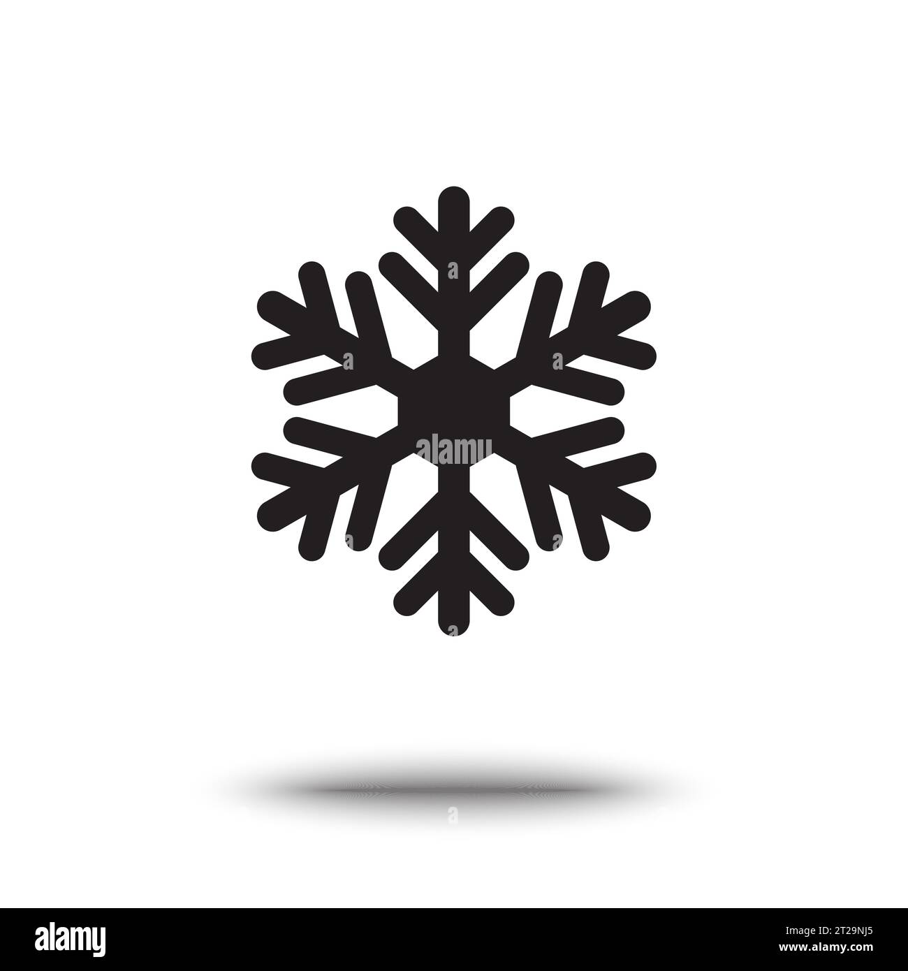 vector icon snowflake on a wrapped silver sheet Stock Vector Image ...