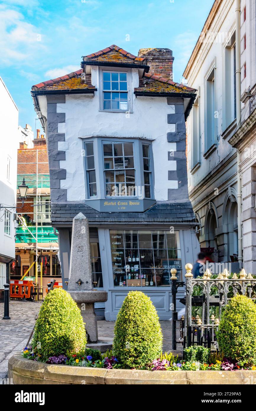 Market Cross House is a crooked house which leans to one side in