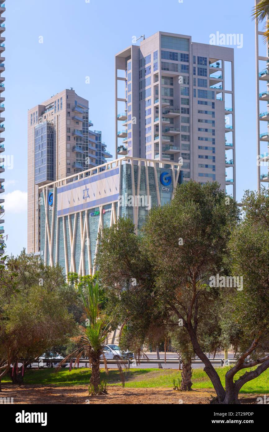 Ramat Gan, Israel October 12, 2023 Modern office and residential