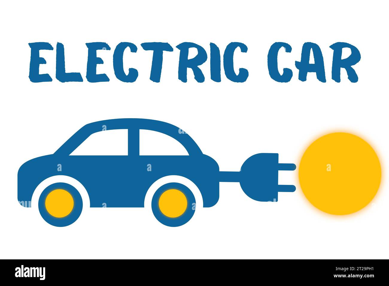 Electric Car Illustrations Stock Photo
