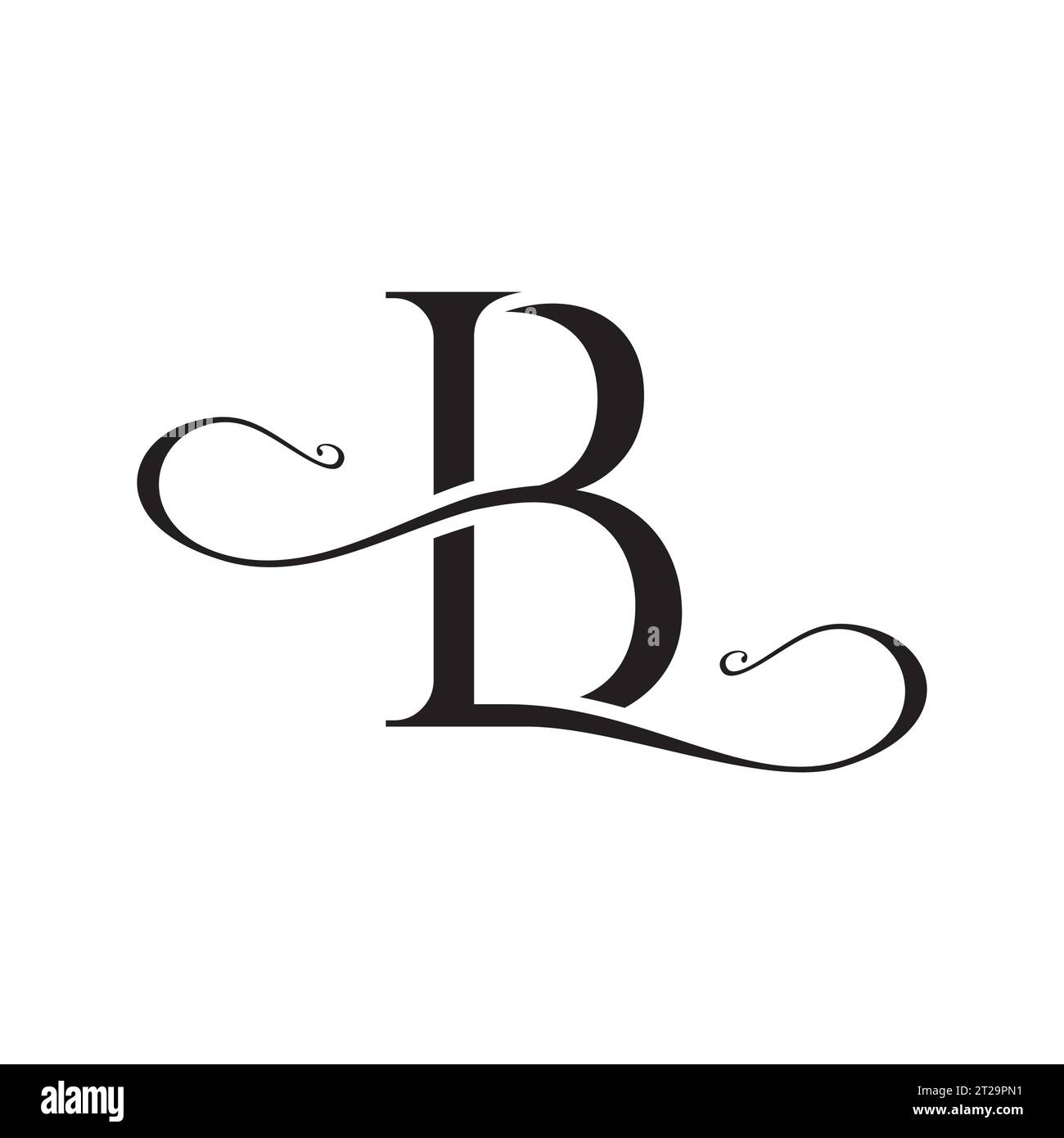 LB logo, LB monogram, initials BL logo, letter BL logo, Elegant, icon, vector Stock Vector