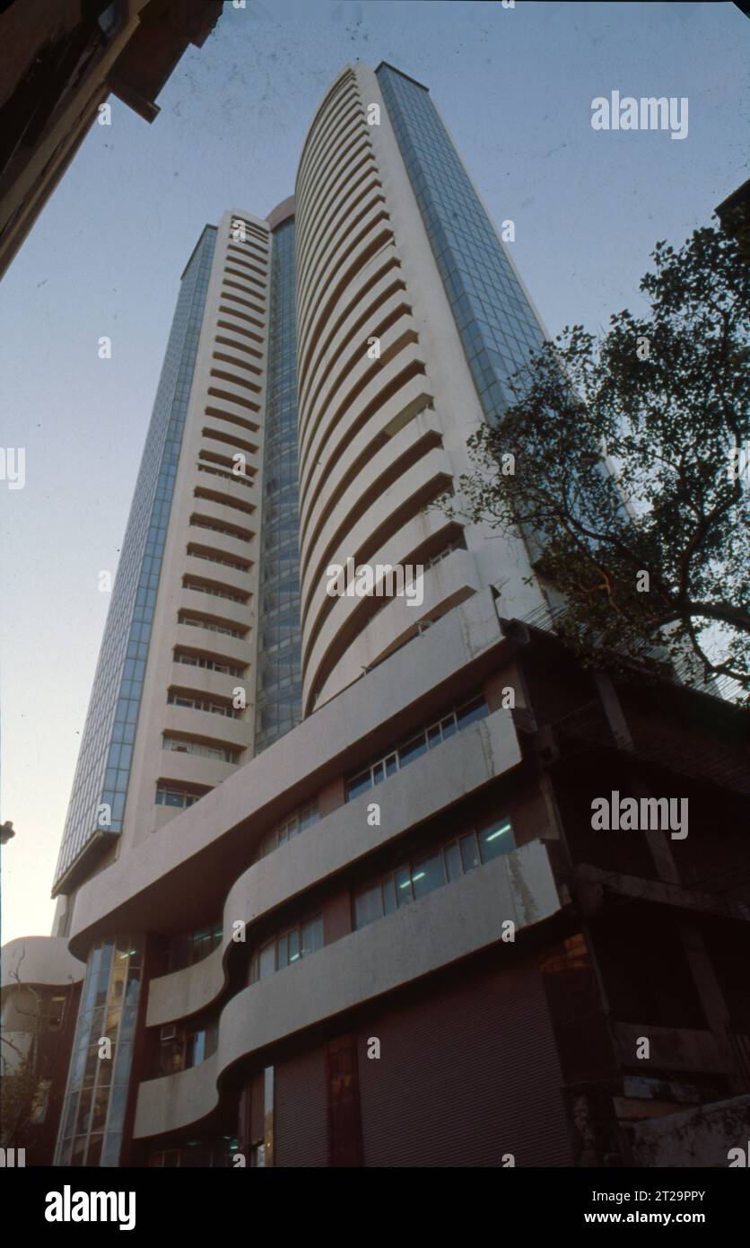 BSE Limited, also known as the Bombay Stock Exchange, is an Indian stock exchange which is located on Dalal Street in Mumbai. Phiroz Jeejeebhoy Towers, Dalal Street, Fort Area. Stock Photo