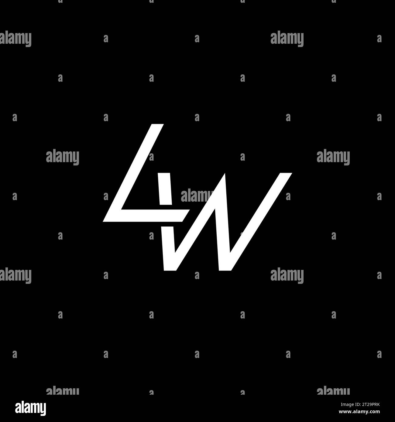 LW logo, LW Monogram, Initial LW Logo, Letter LW logo, Icon, Vector Stock Vector