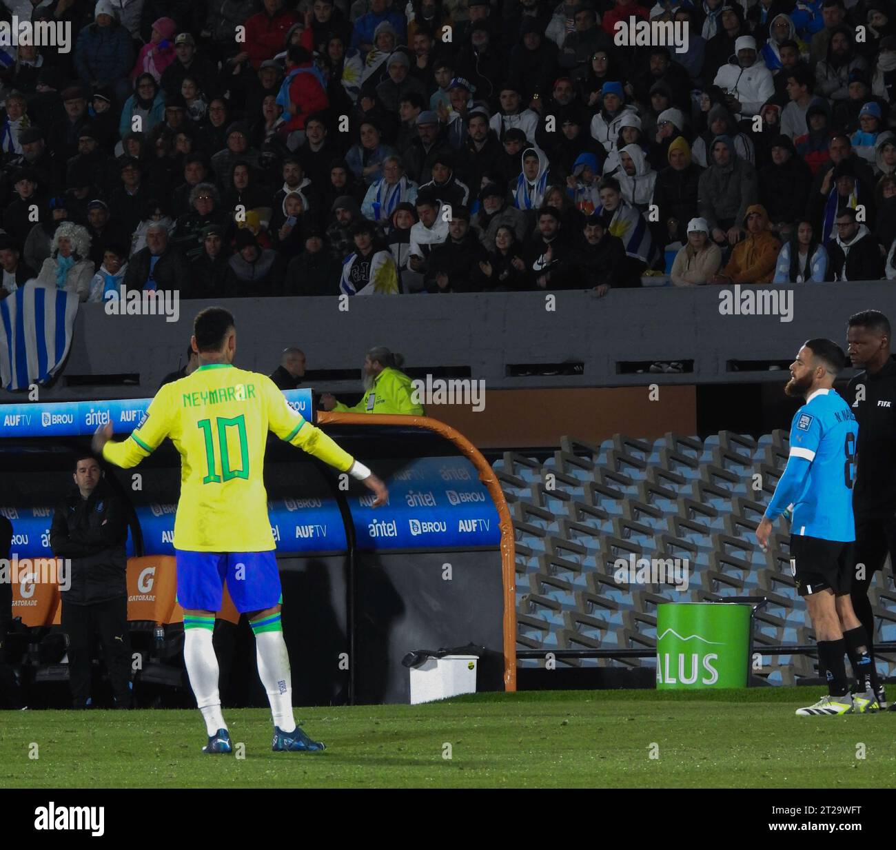 Montevideu Uruguai. 17th Oct 2023. Player Neymar Jr Brazil and