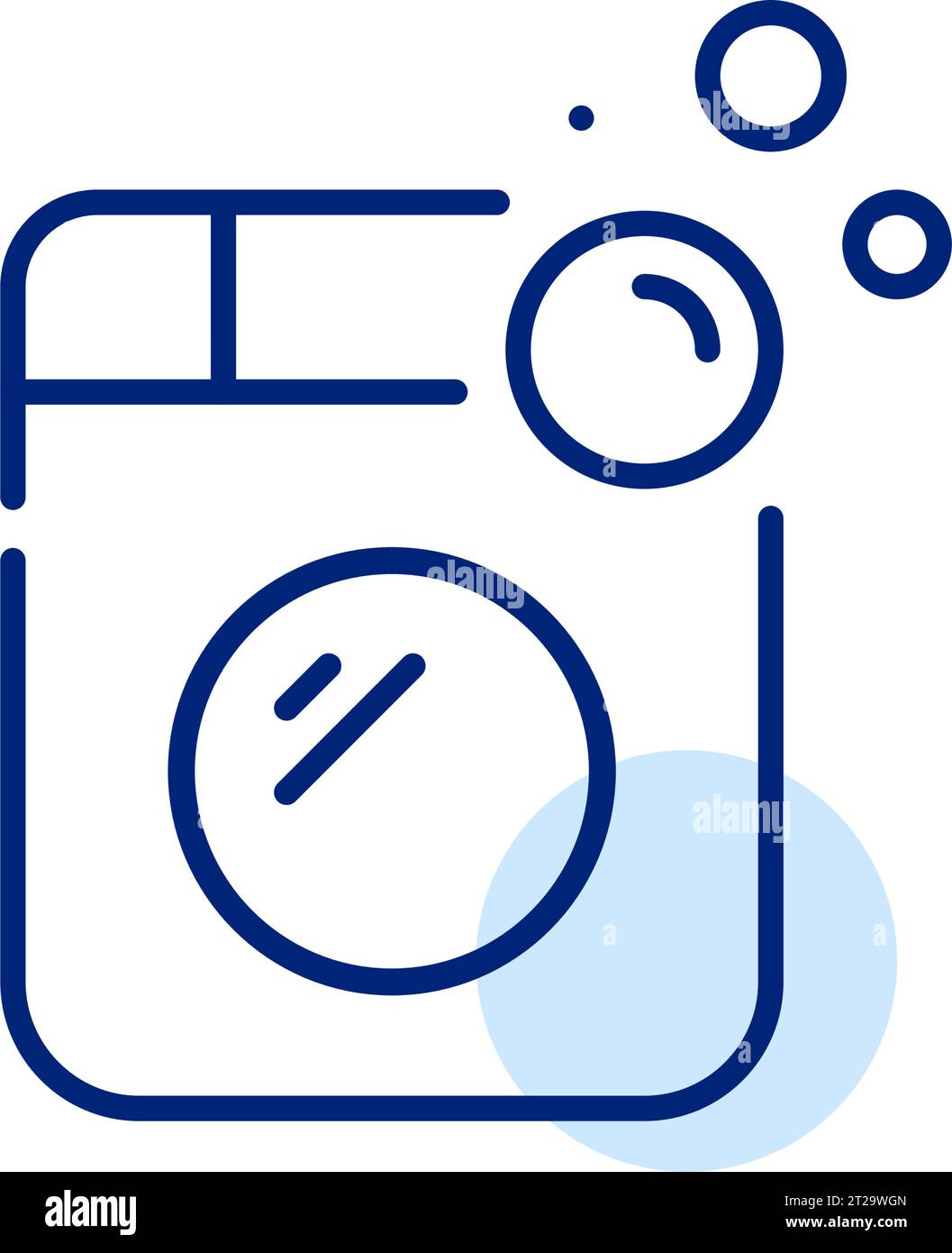 Washing machine and detergent bubbles. Clean laundry service. Pixel