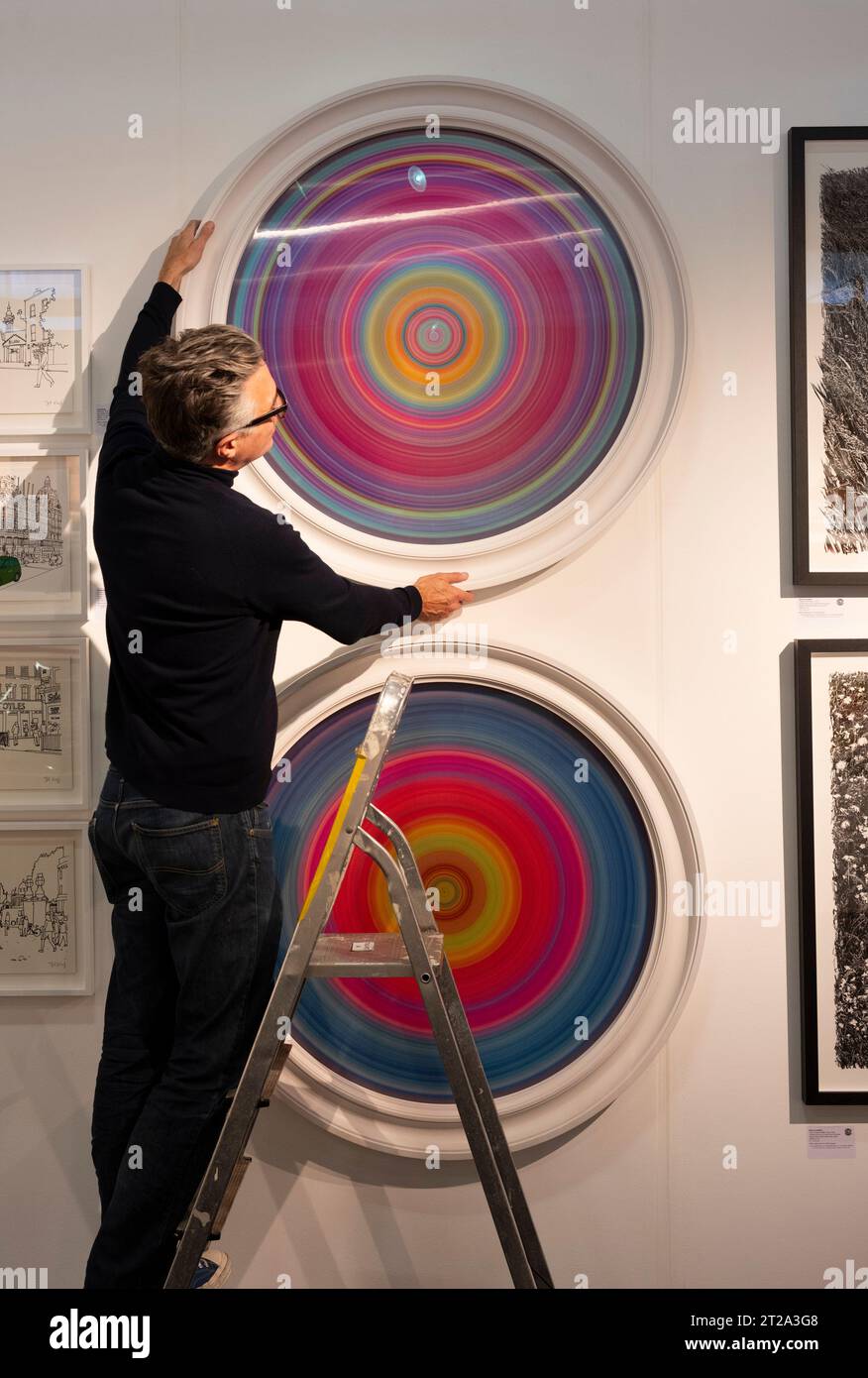 Battersea Park, London, UK. 18th Oct, 2023. The Affordabe Art Fair opens at Battersea Evolution