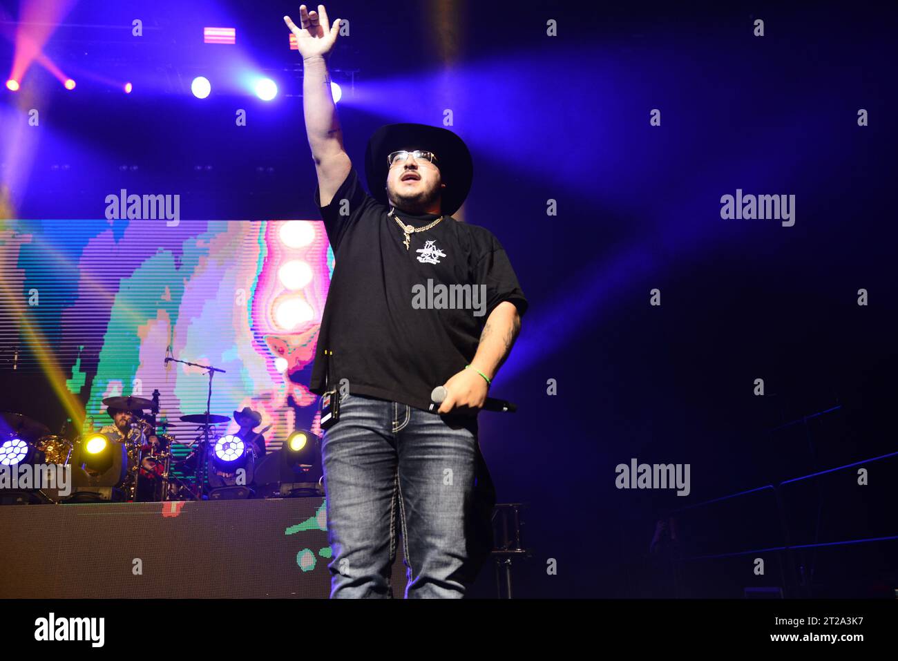 MIAMI, FLORIDA - OCTOBER 15: Adelaido Solis III of Grupo Frontera