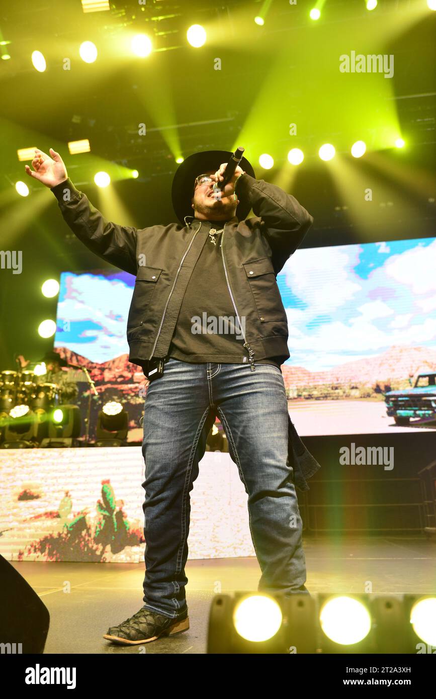 MIAMI, FLORIDA - OCTOBER 15: Adelaido Solis III of Grupo Frontera