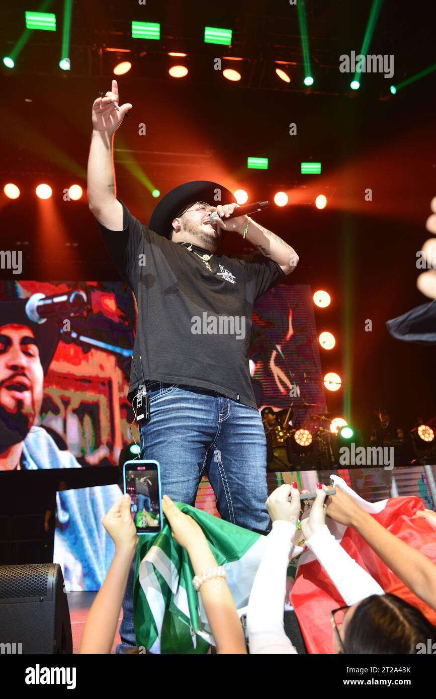 MIAMI, FLORIDA - OCTOBER 15: Adelaido Solis III of Grupo Frontera