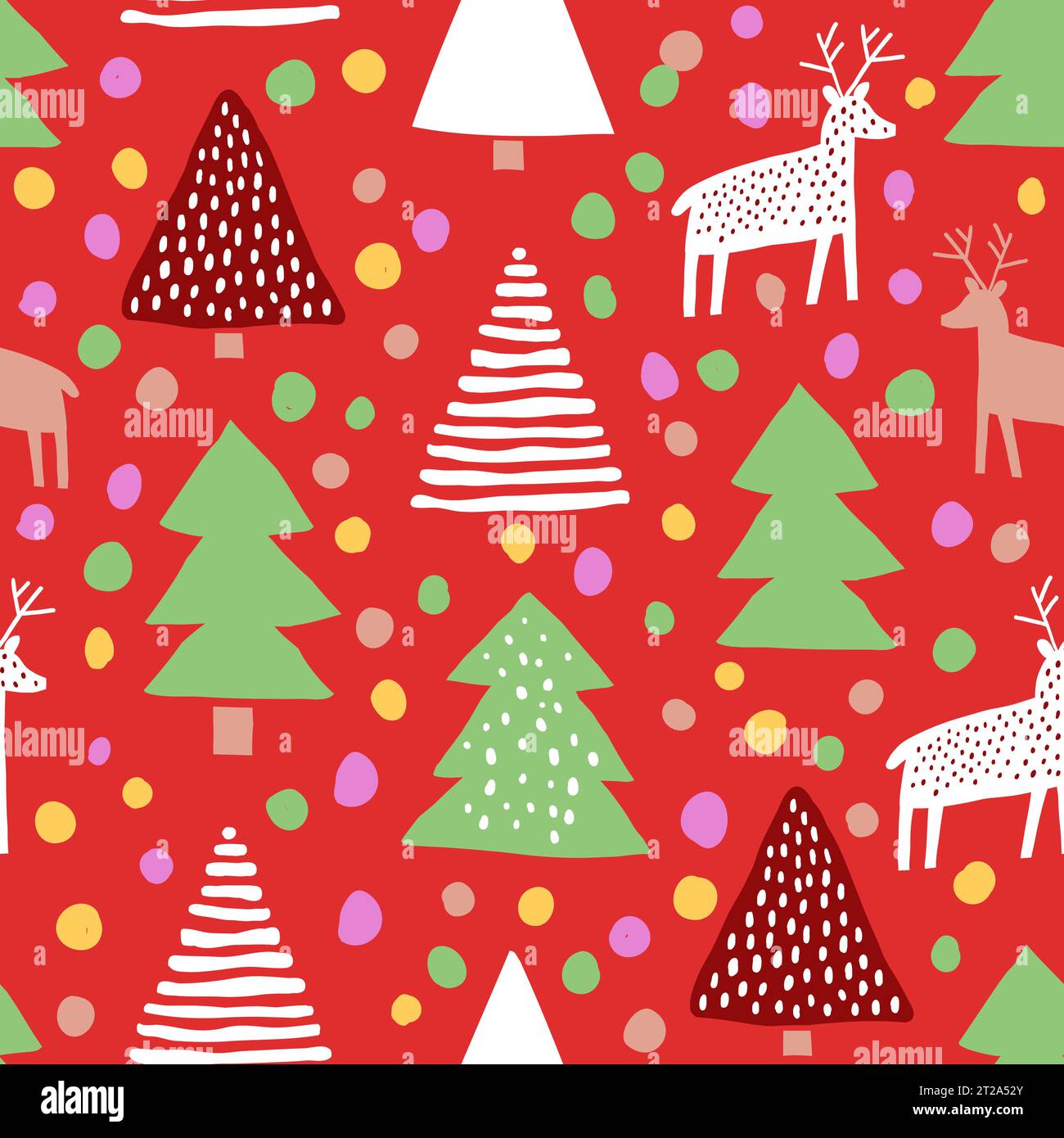 Cute christmas reindeers cartoon hi-res stock photography and images ...