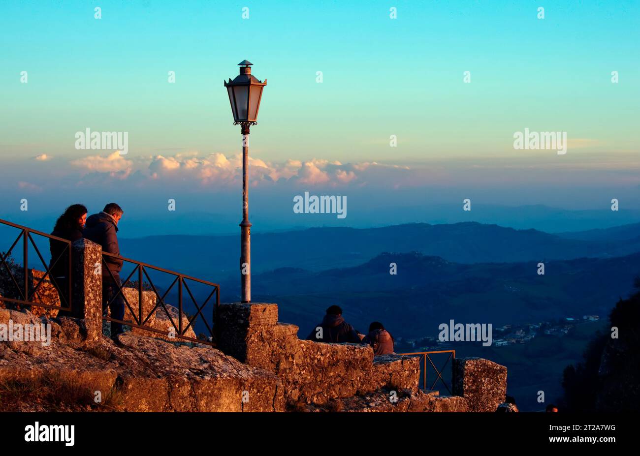turisti a San Marino Stock Photo
