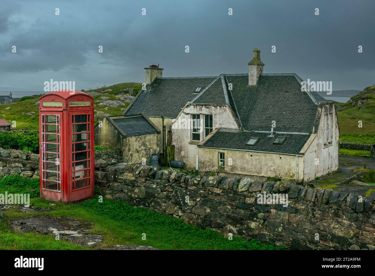 Rural scene in Manish, Isle of Harris, Scotland. Stock Photo