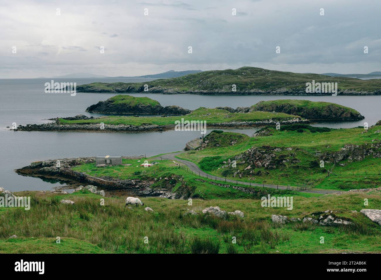 Rural scenes near Rodel in the South of Isle of Harris, Scotland. Stock Photo