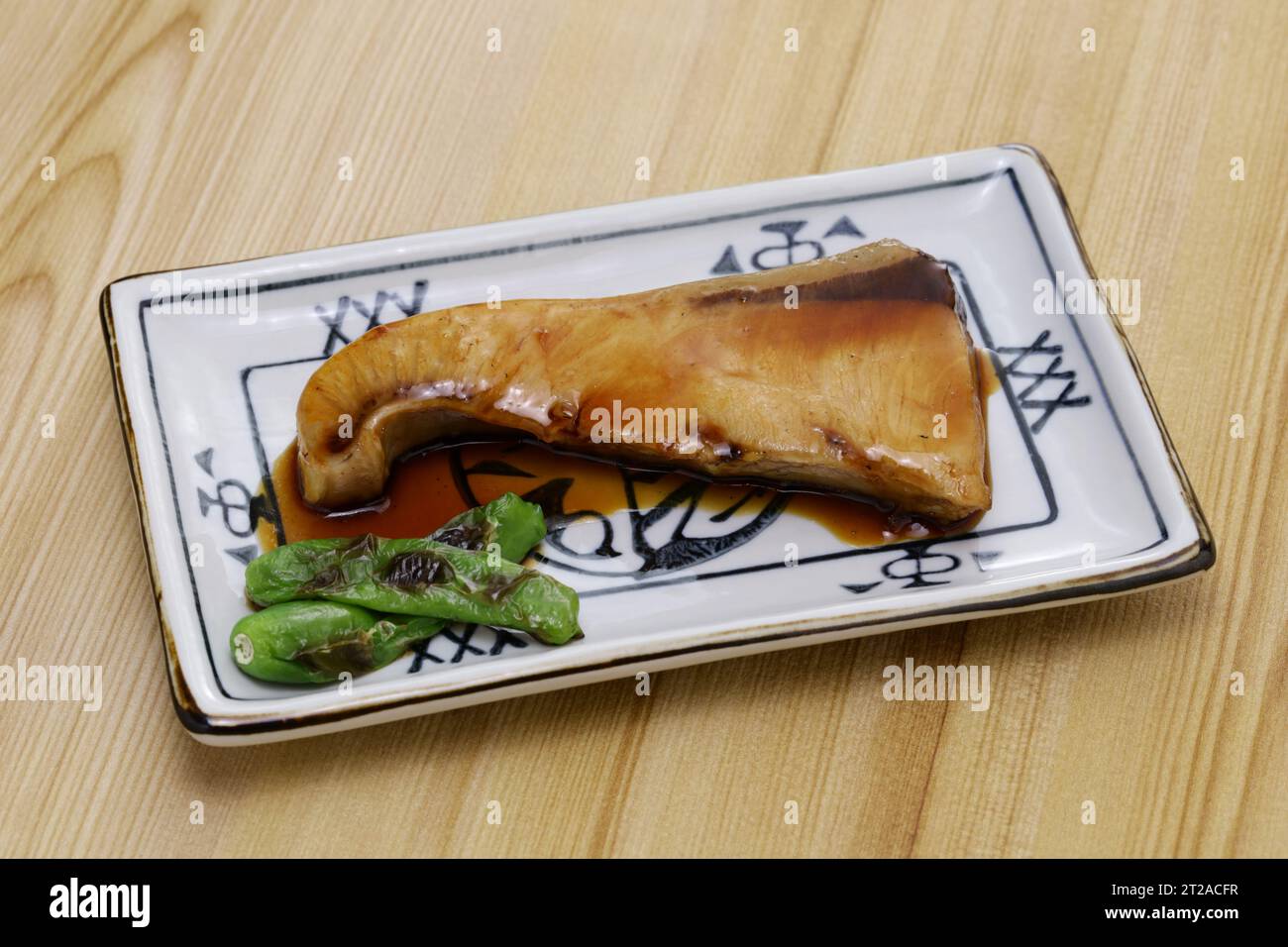 Teriyaki Buri(Japanese amberjack) fillet, Japanese cuisine Stock Photo