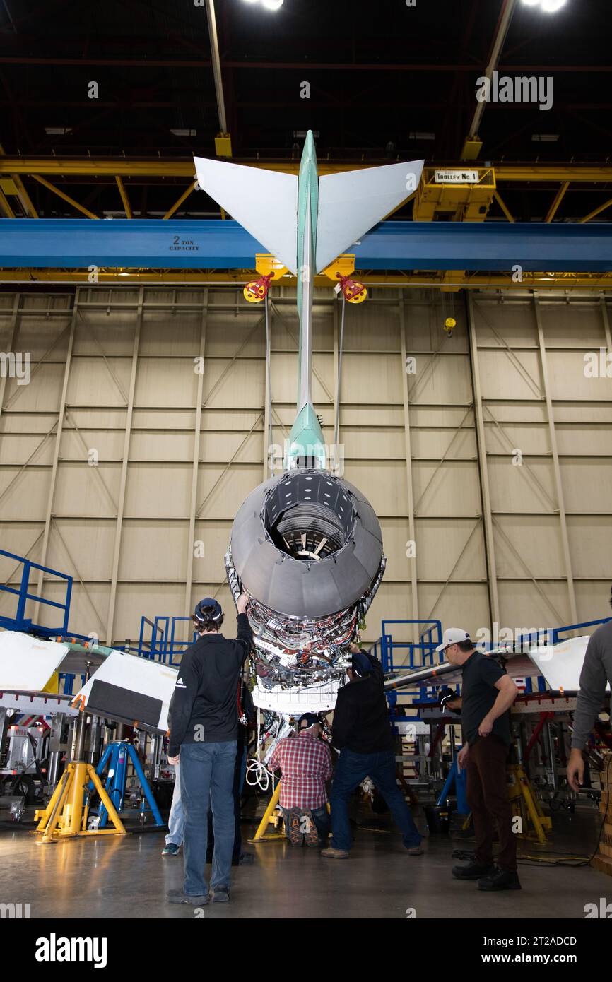 The X-59 supersonic research aircraft received its F414-GE-100 engine ...