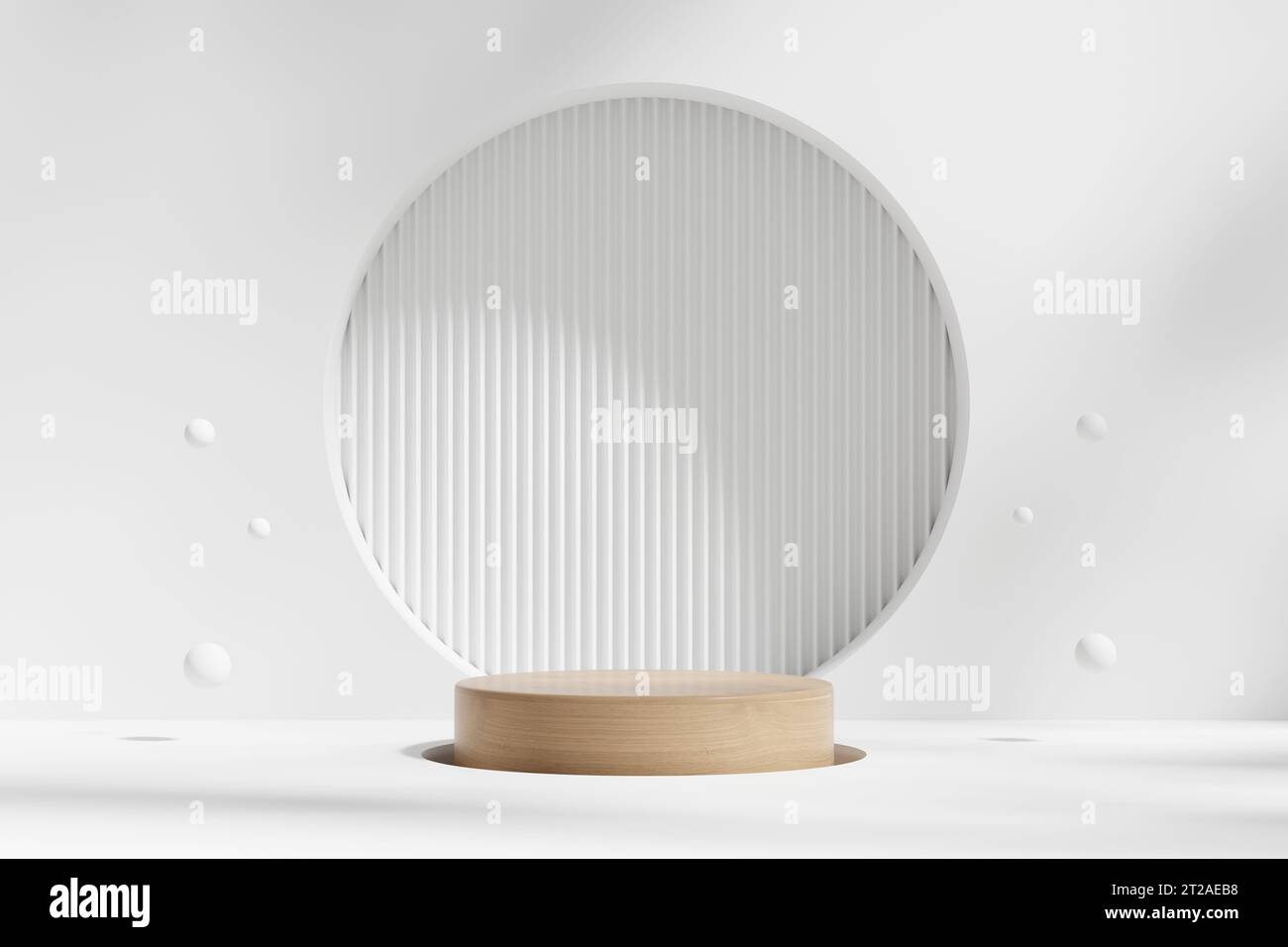 Abstract Minimal Wood Podium Pedestal Platform For Product Display ...