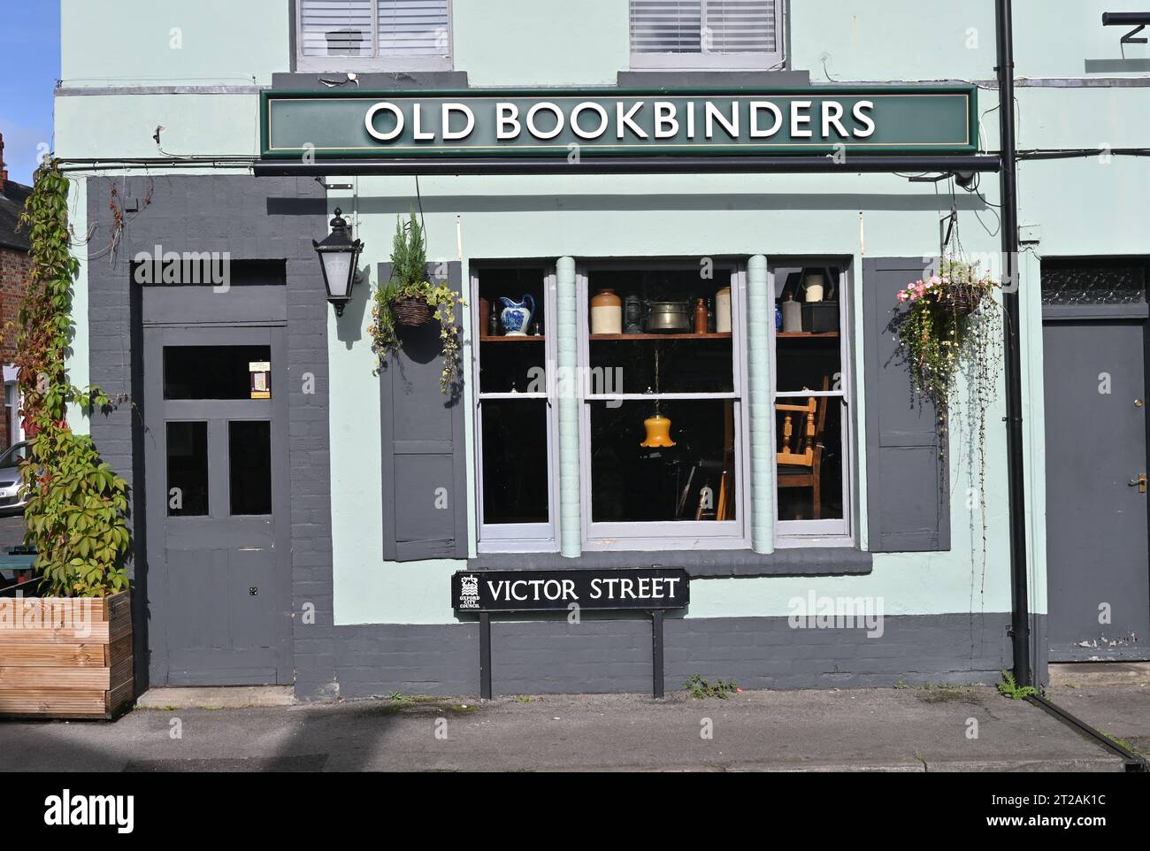 The old Bookbinders public house, Victor Street, Oxford Stock Photo