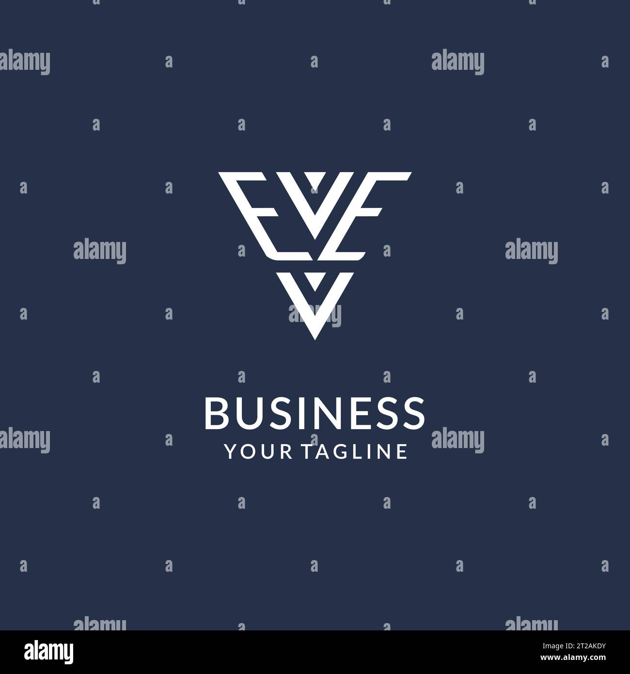 EE triangle monogram logo design ideas, creative initial letter logo with triangular shape logo vector Stock Vector