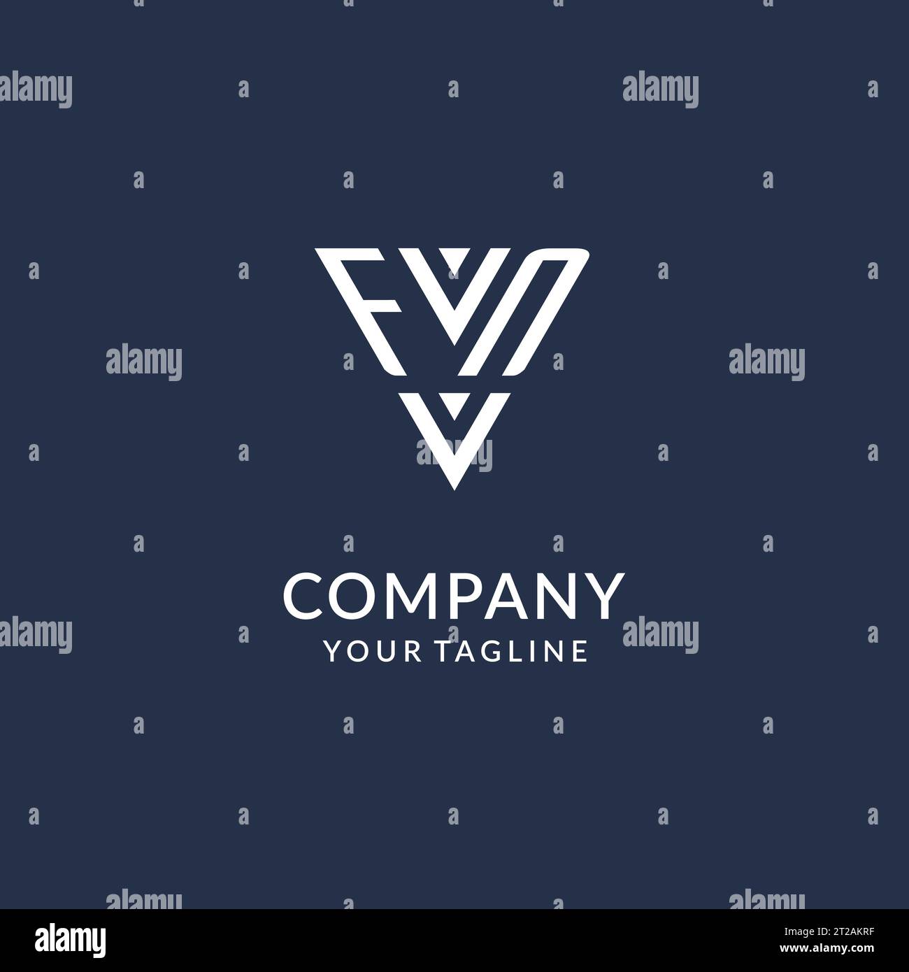 FN Triangle Monogram Logo Design Ideas Creative Initial Letter Logo