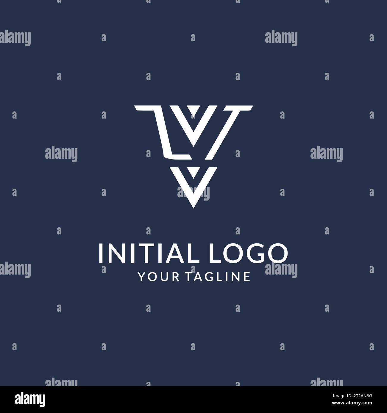 ZT triangle monogram logo design ideas, creative initial letter logo with triangular shape logo vector Stock Vector
