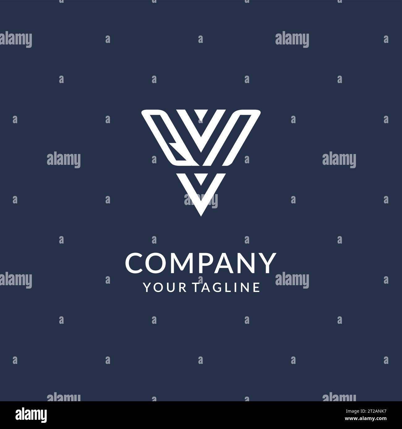 QN triangle monogram logo design ideas, creative initial letter logo ...