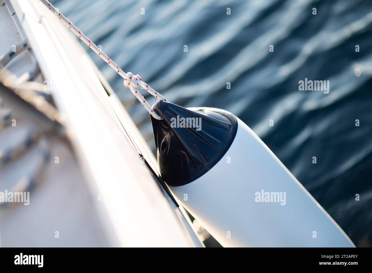 Close up picture of a sailing yacht parts Stock Photo - Alamy