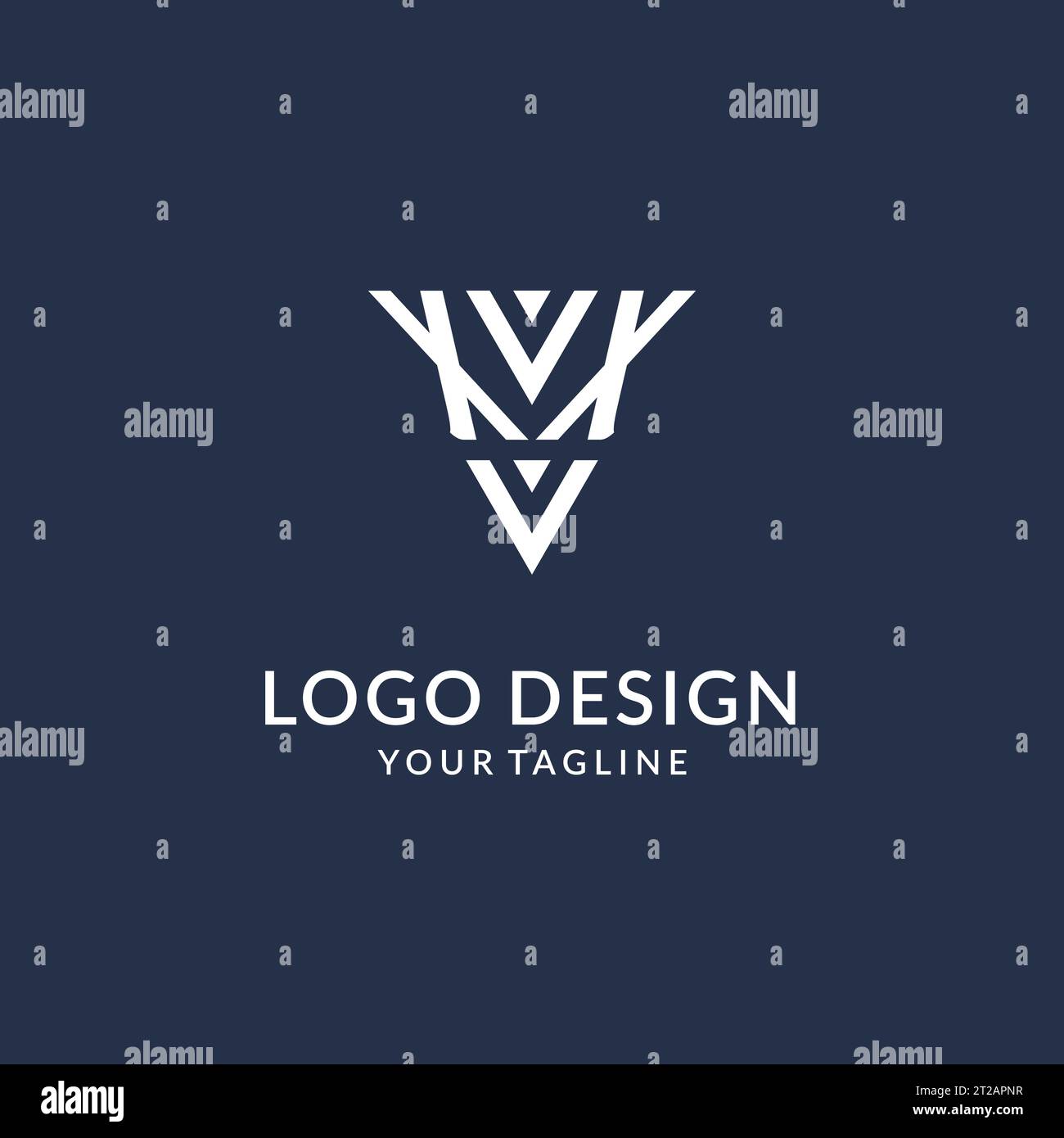 XX triangle monogram logo design ideas, creative initial letter logo ...