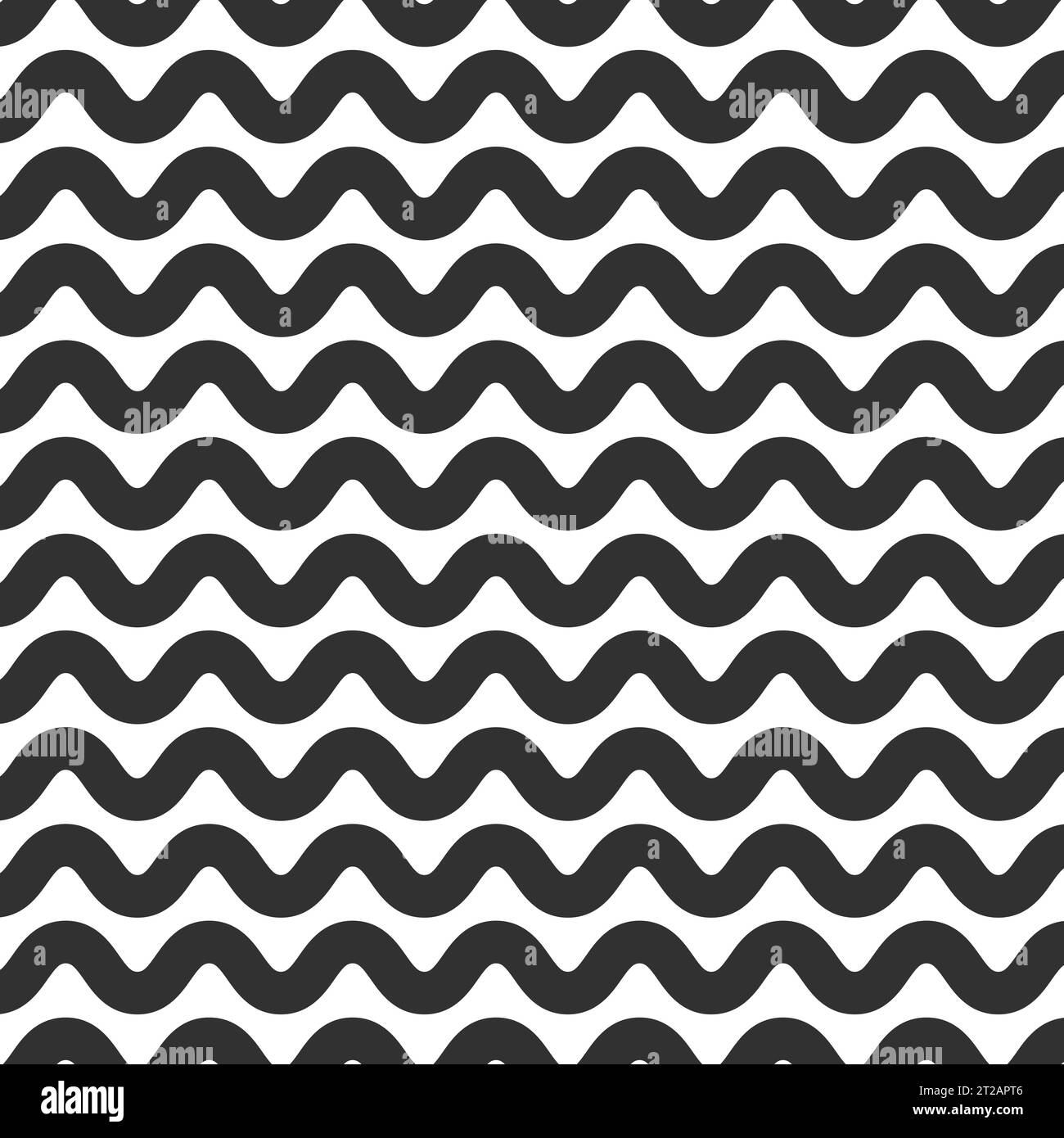 Black and White Wavy Lines Pattern - Background Design Stock Vector ...