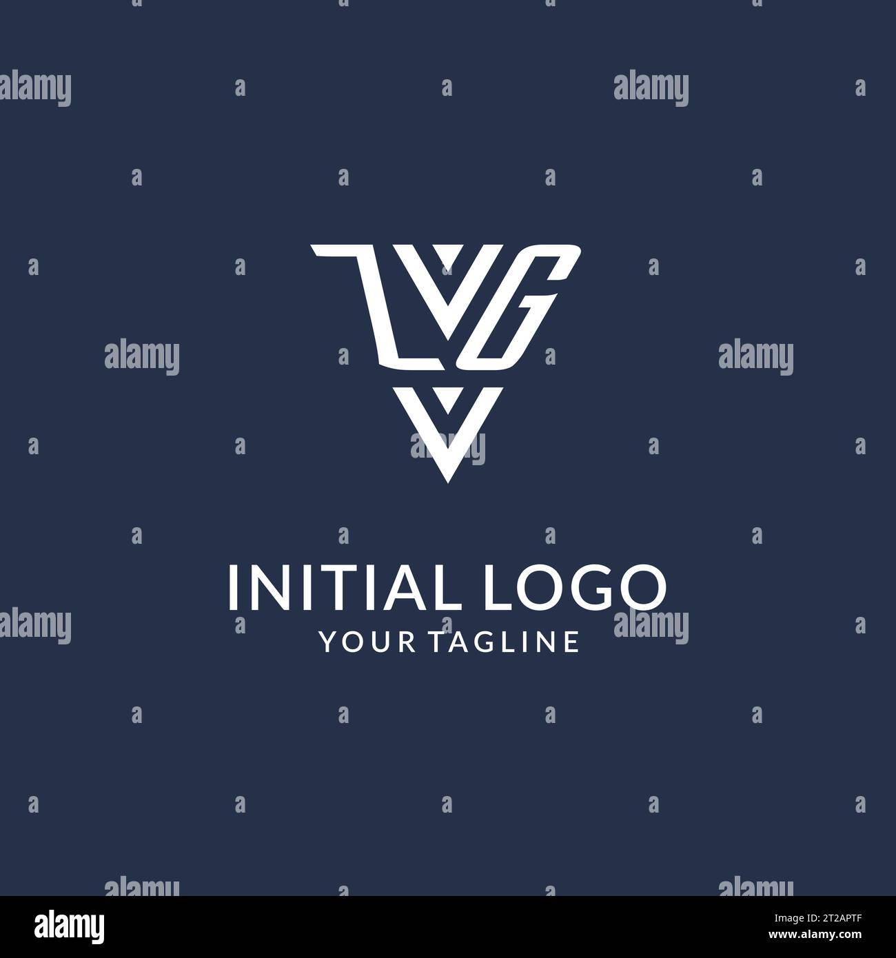 ZH triangle monogram logo design ideas, creative initial letter logo with triangular shape logo vector Stock Vector