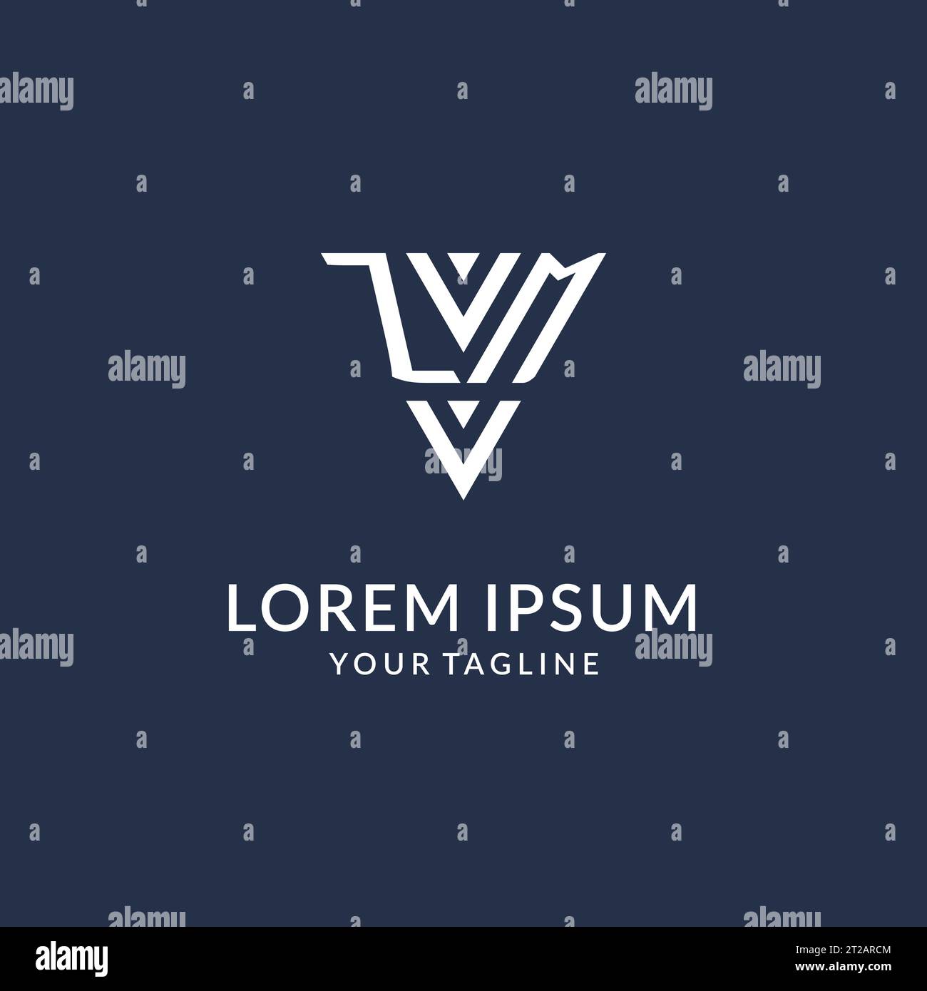 ZN triangle monogram logo design ideas, creative initial letter logo with triangular shape logo vector Stock Vector