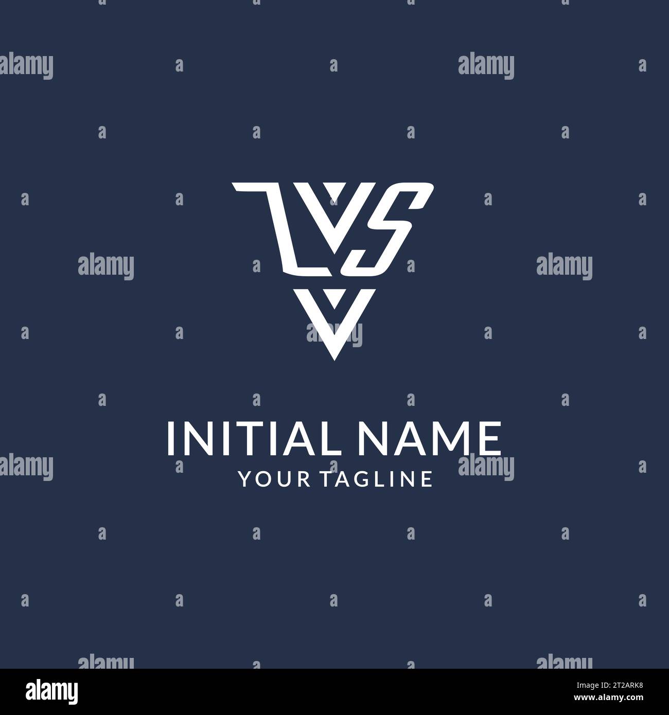 ZS triangle monogram logo design ideas, creative initial letter logo with triangular shape logo vector Stock Vector