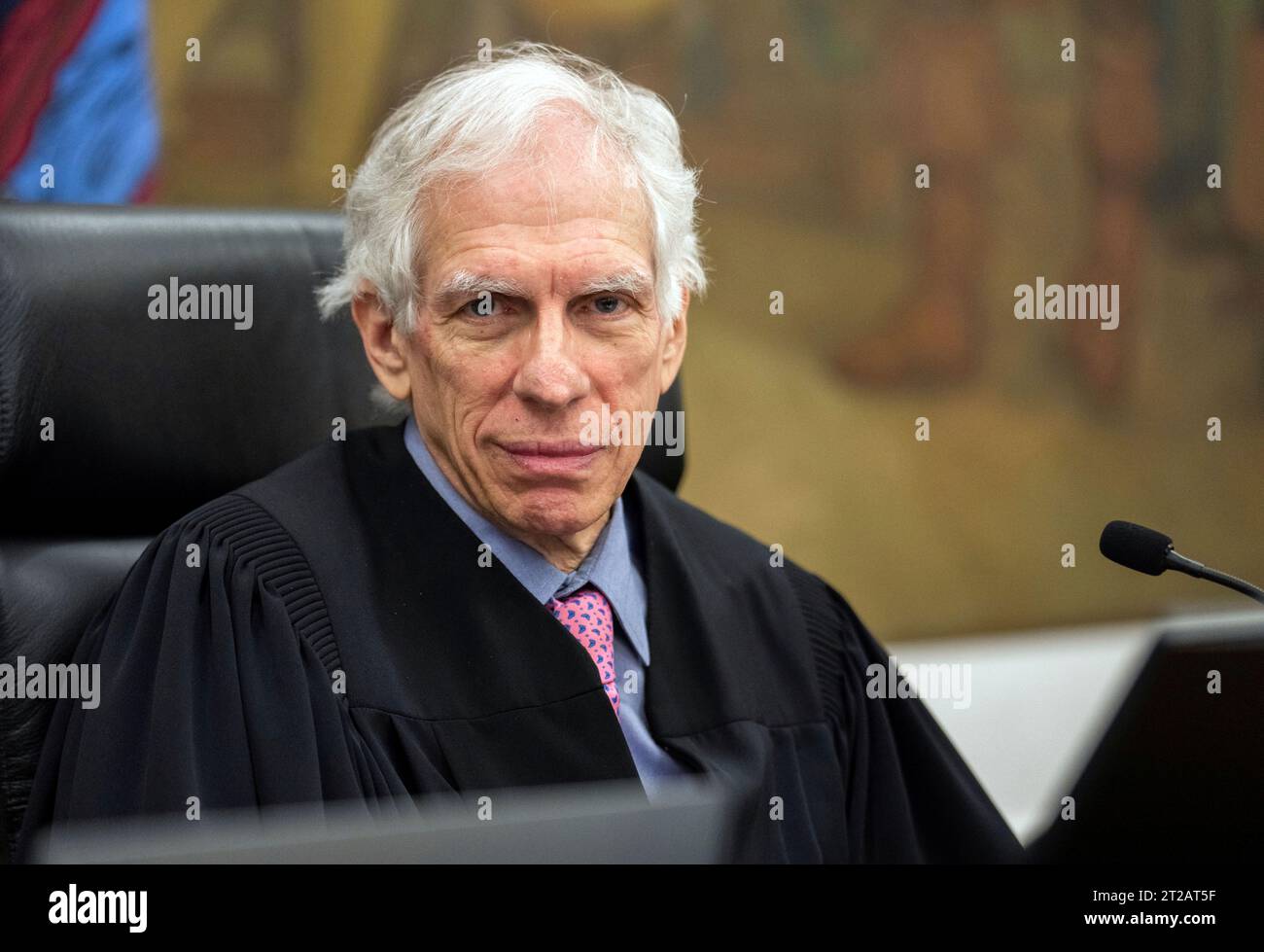 Judge Arthur F. Engoron presides over former President Donald Trump's ...