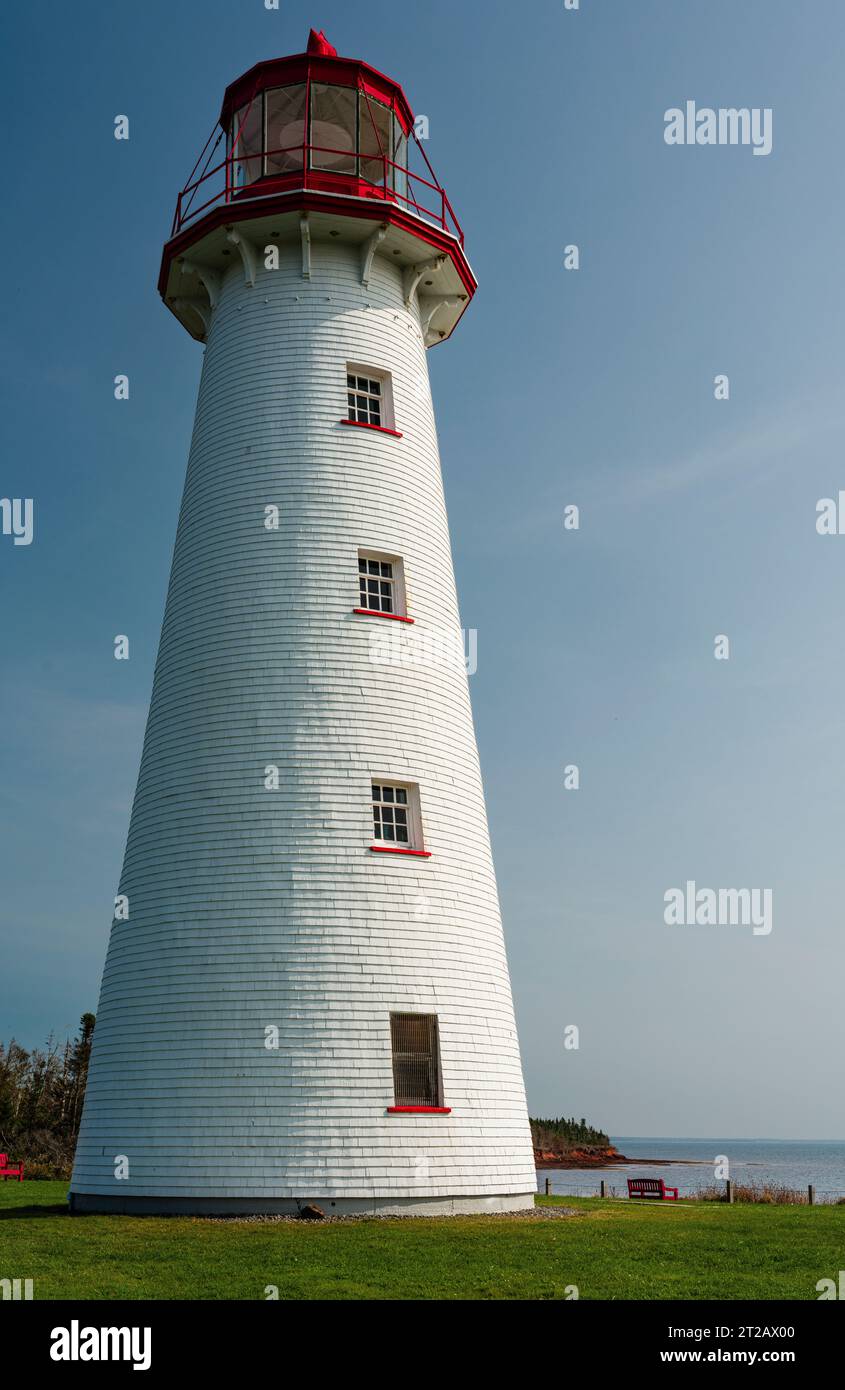 Point Prim Lighthouse   Point Prim, Prince Edward Island, CAN Stock Photo