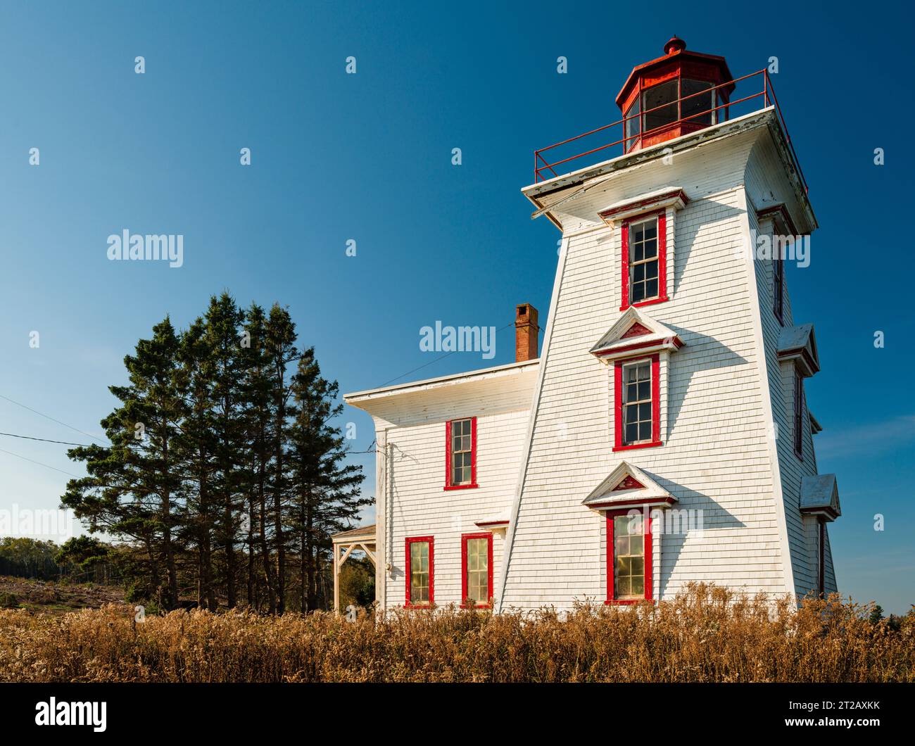 Blockhouse Point Light   Rocky Point, Prince Edward Island, CAN Stock Photo