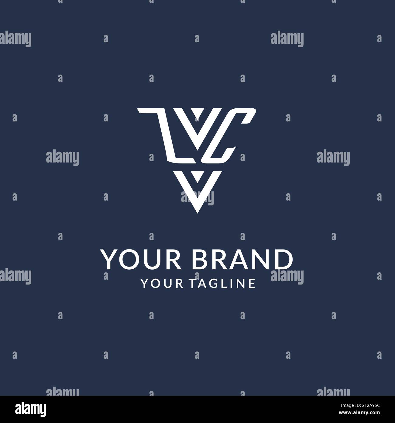 ZD triangle monogram logo design ideas, creative initial letter logo with triangular shape logo vector Stock Vector