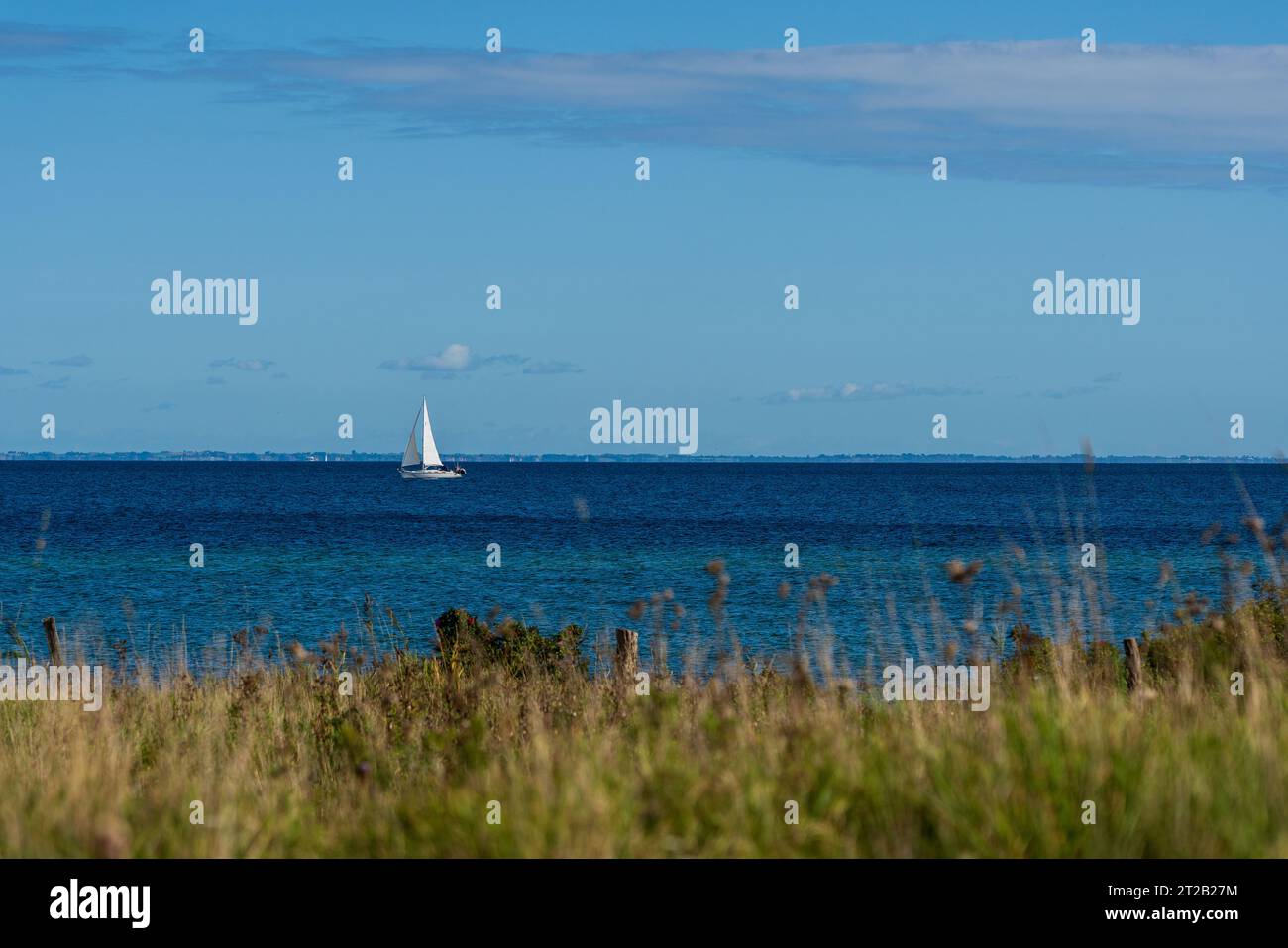 Sailing ship on the Baltic Sea, Germany. Stock Photo