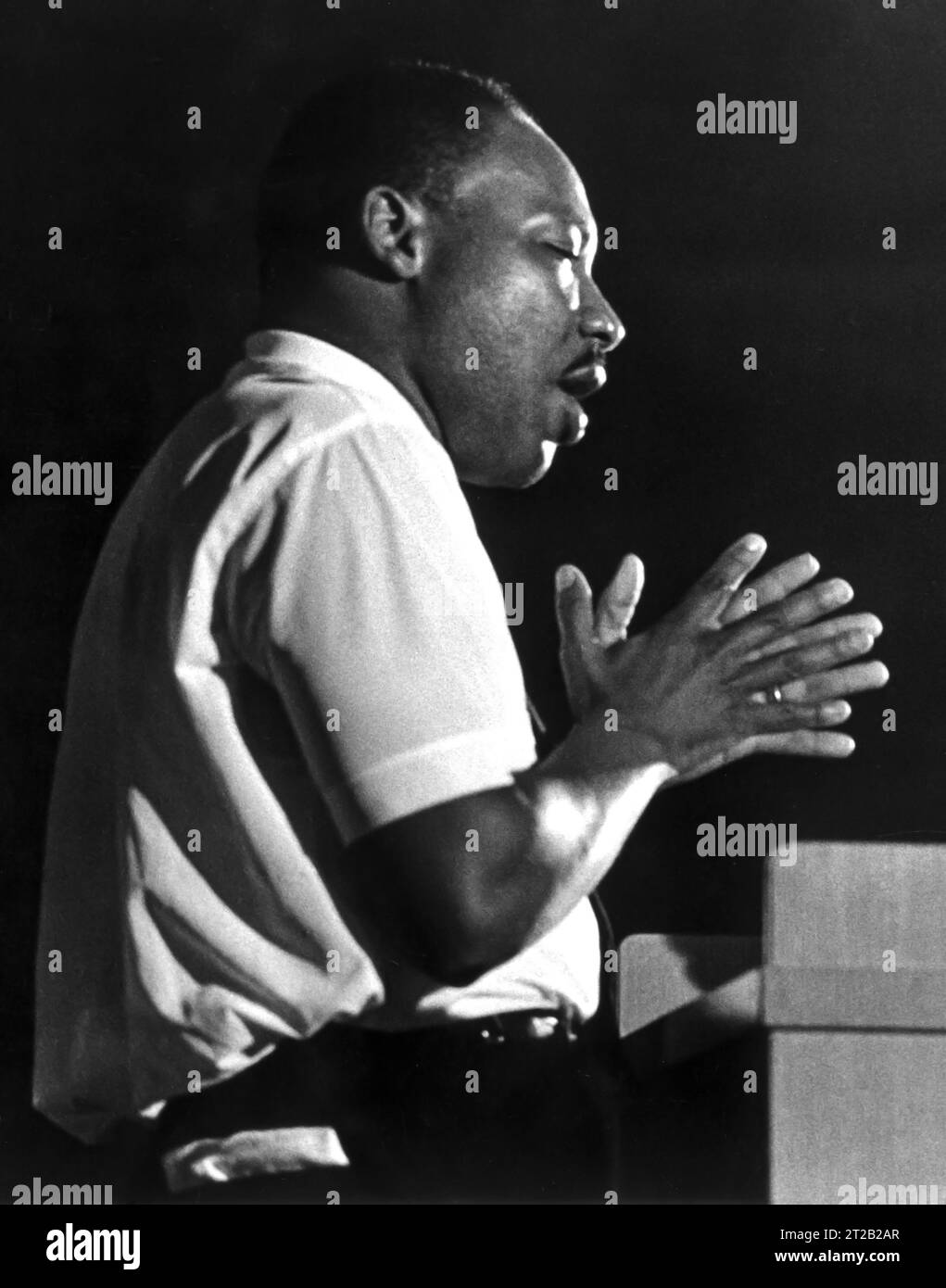 Dr. Martin Luther King, Jr. (1929-1968), American Civil Right Movement leader. Stock Photo