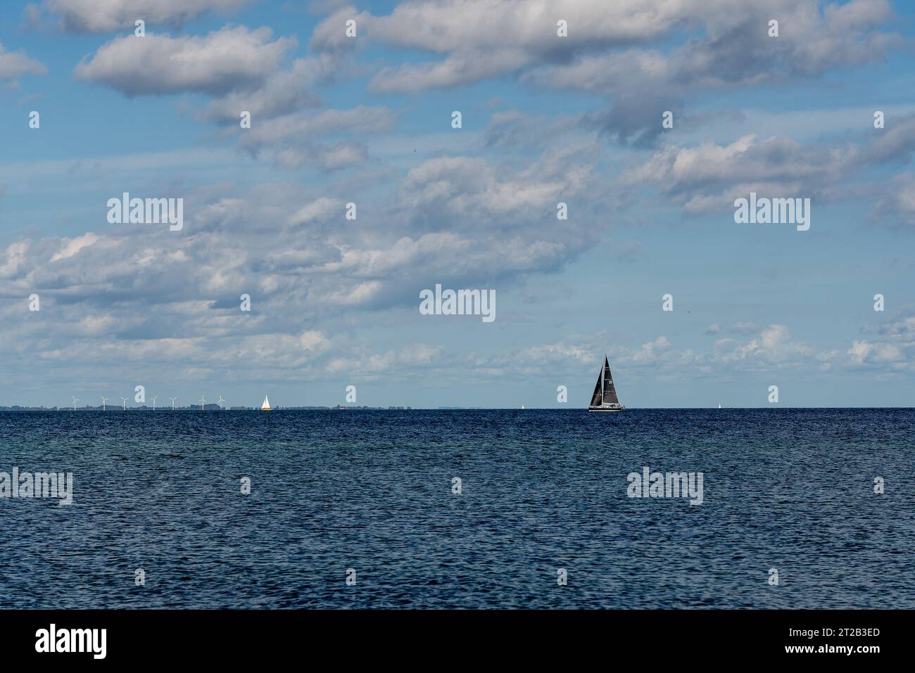 Sailing ship on the Baltic Sea, Germany. Stock Photo
