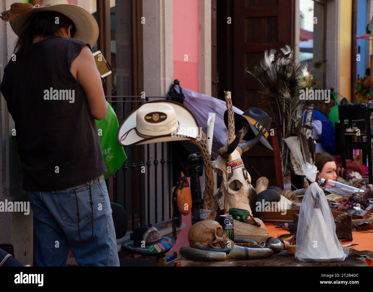 Monterrey, Nuevo Leon. 03122023. Antiques for sale at the Barrio