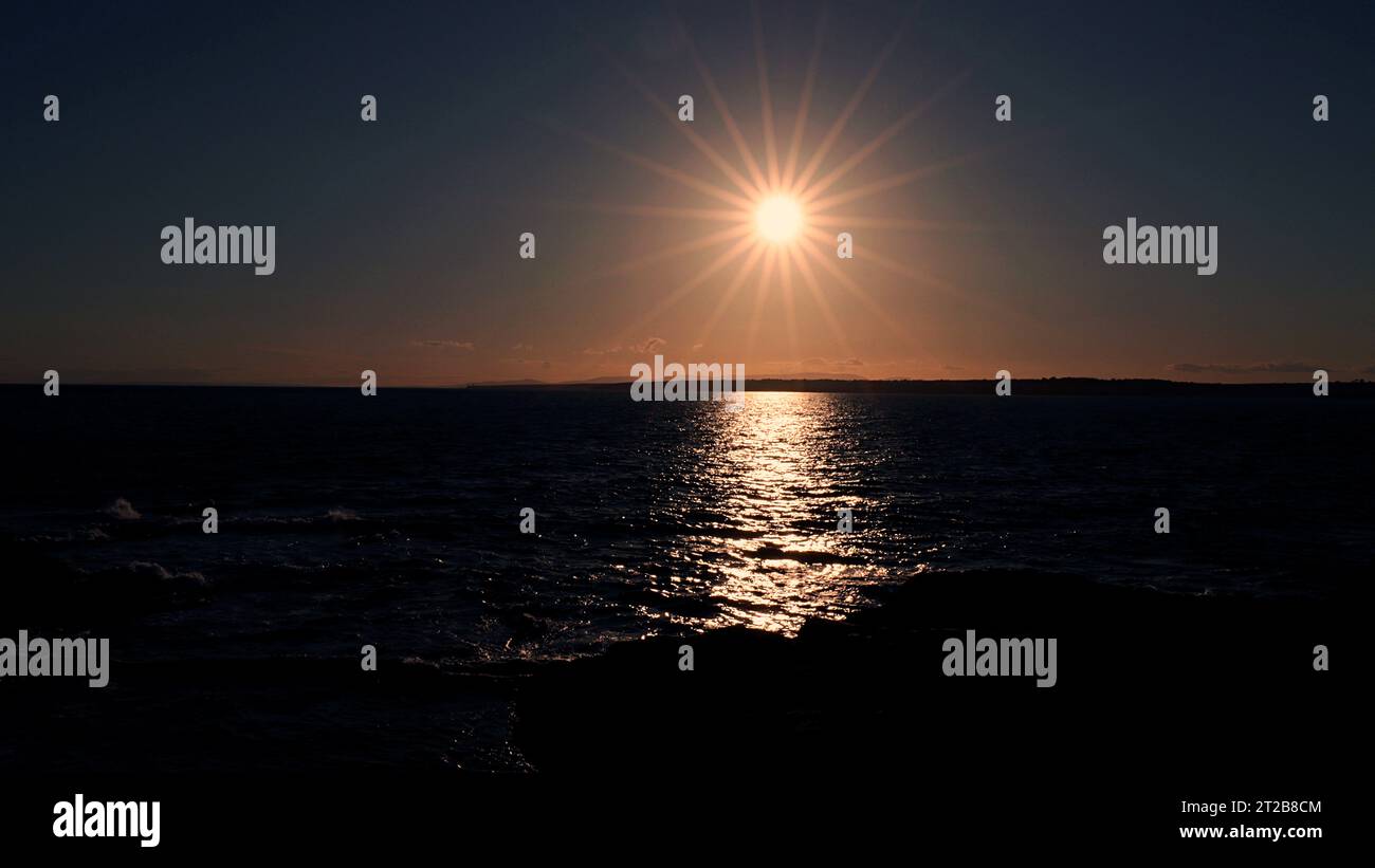 Night view color city sunset hi-res stock photography and images - Alamy