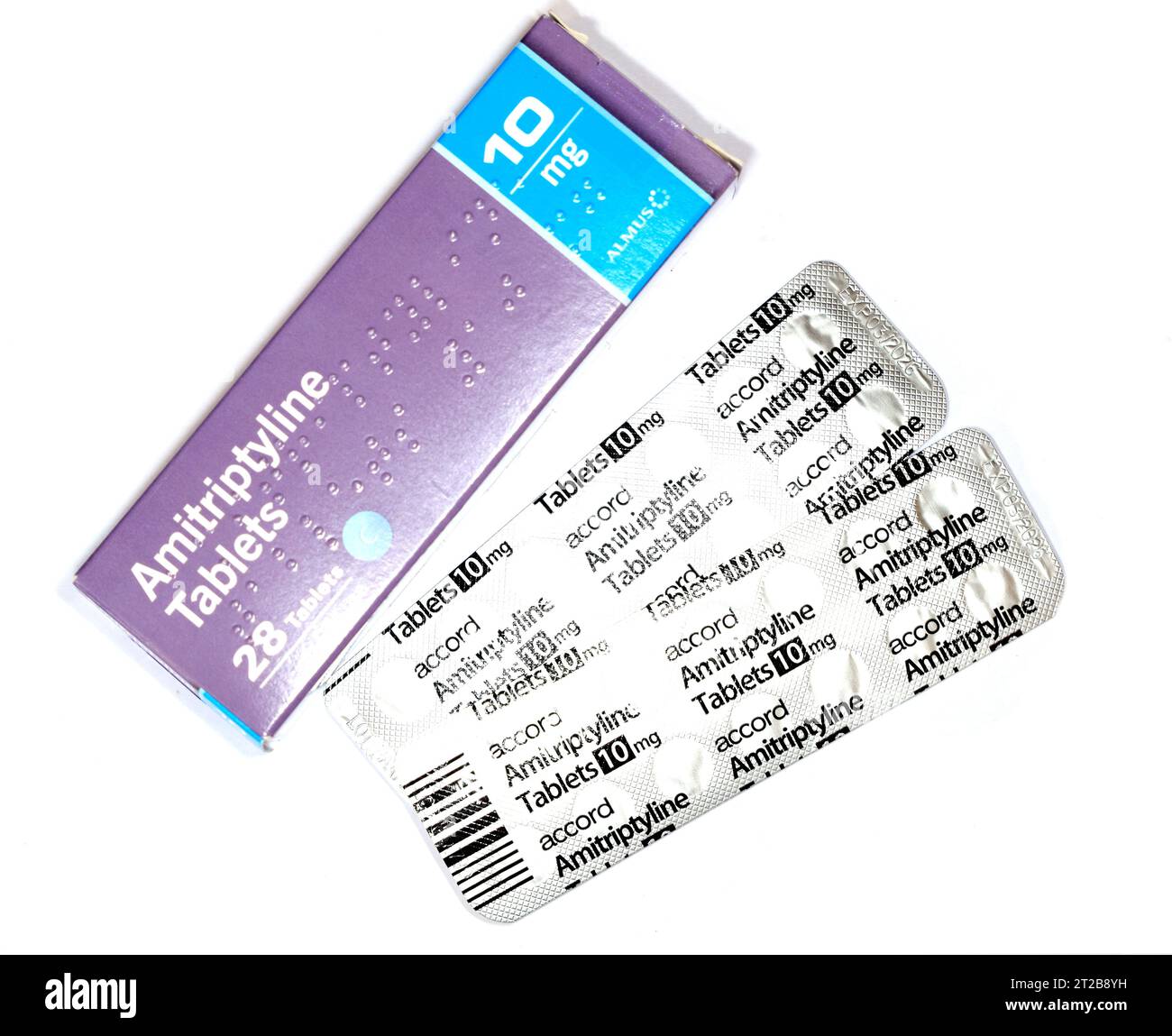 Amitriptyline tablets. Stock Photo