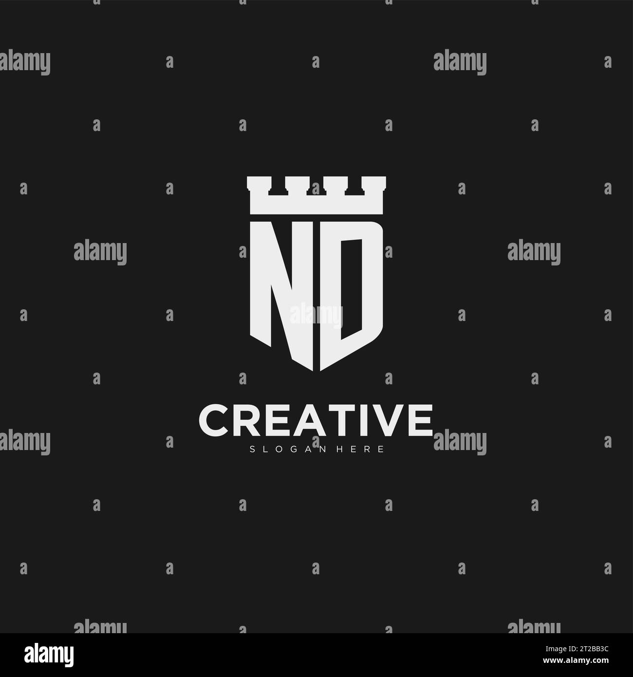Nd Intials Nd tower Stock Vector Images - Alamy