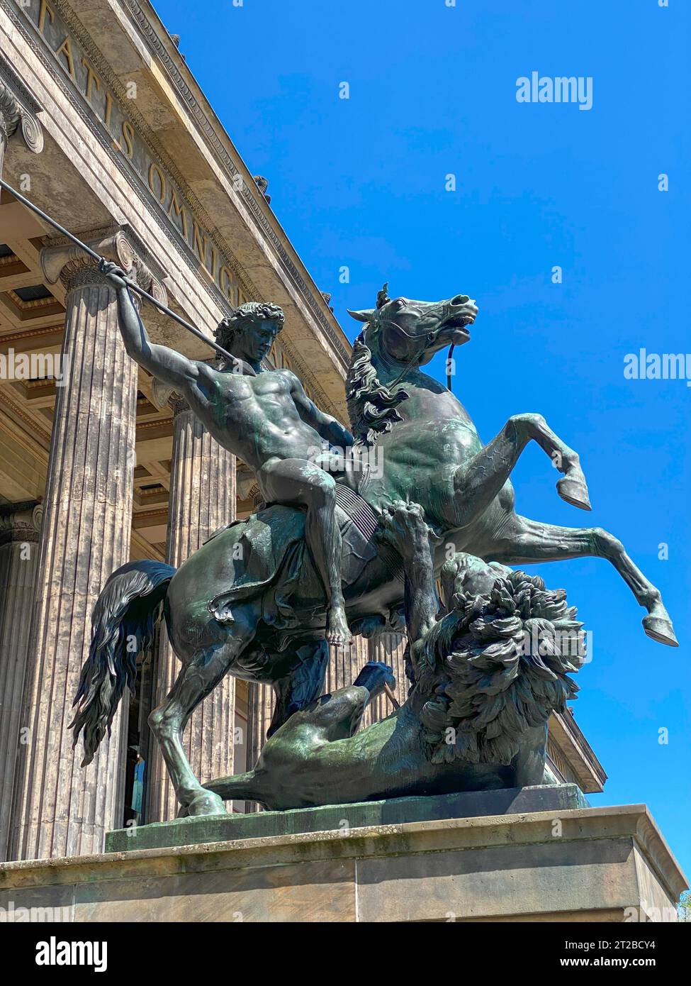 Lowenkampfer or The Lion Fighter, an 1858 bronze equestrian statue by