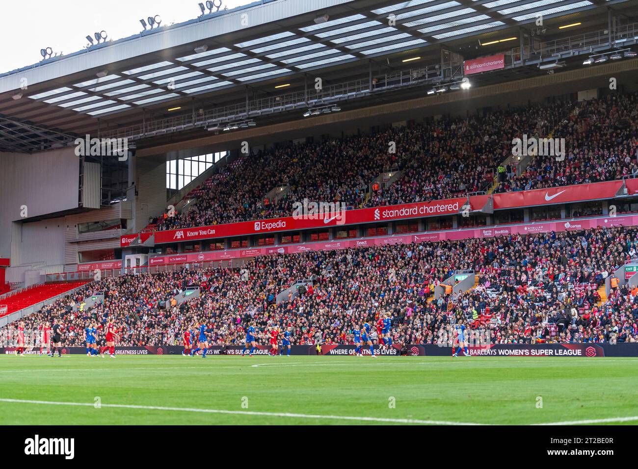 Liverpool FC v Everton FC - Barclays Women's Super League LIVERPOOL, ENGLAND - OCTOBER 15th 2023. In game images. Stock Photo