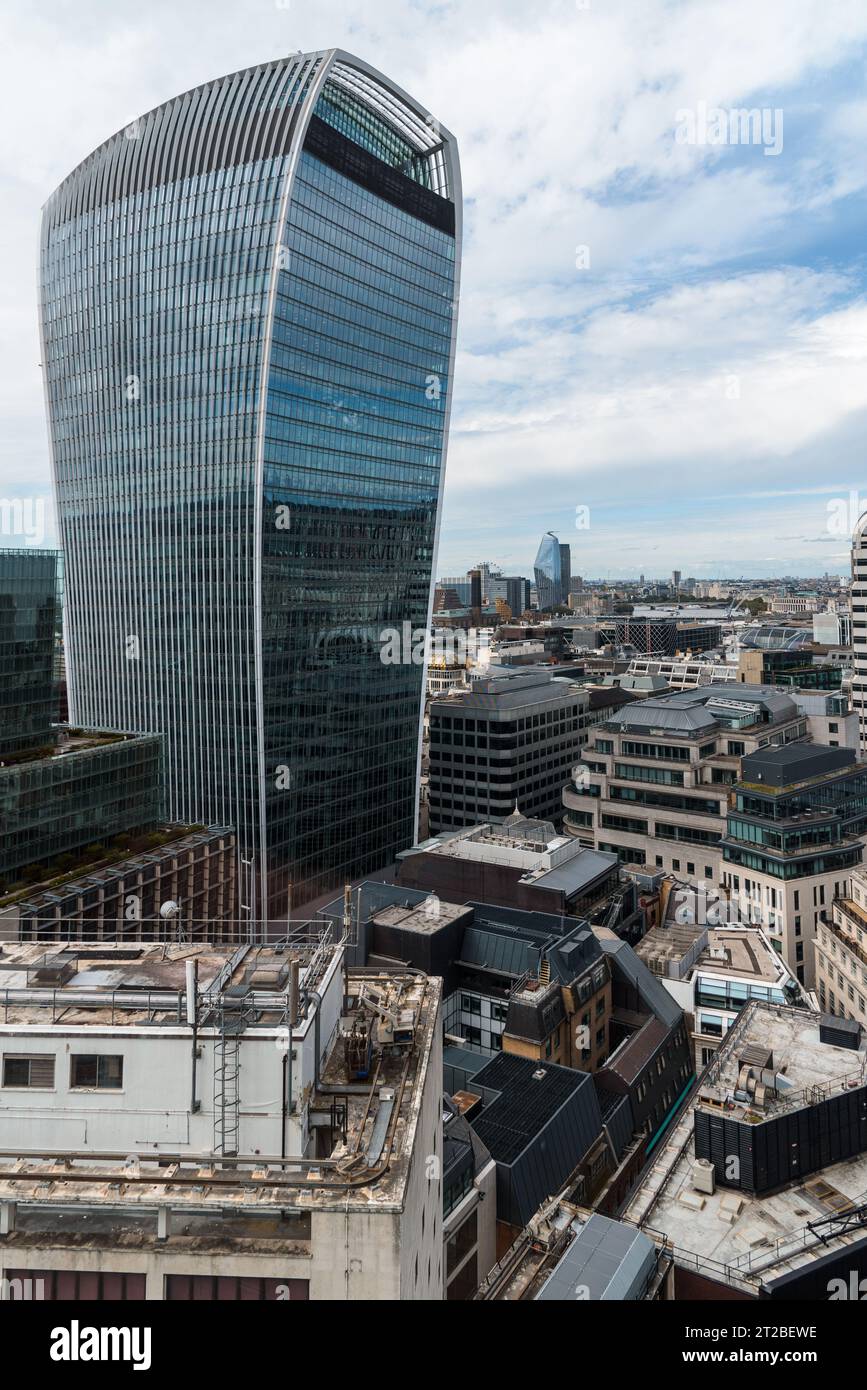 Panoramic view of the City of London from above. High angle view Stock Photo