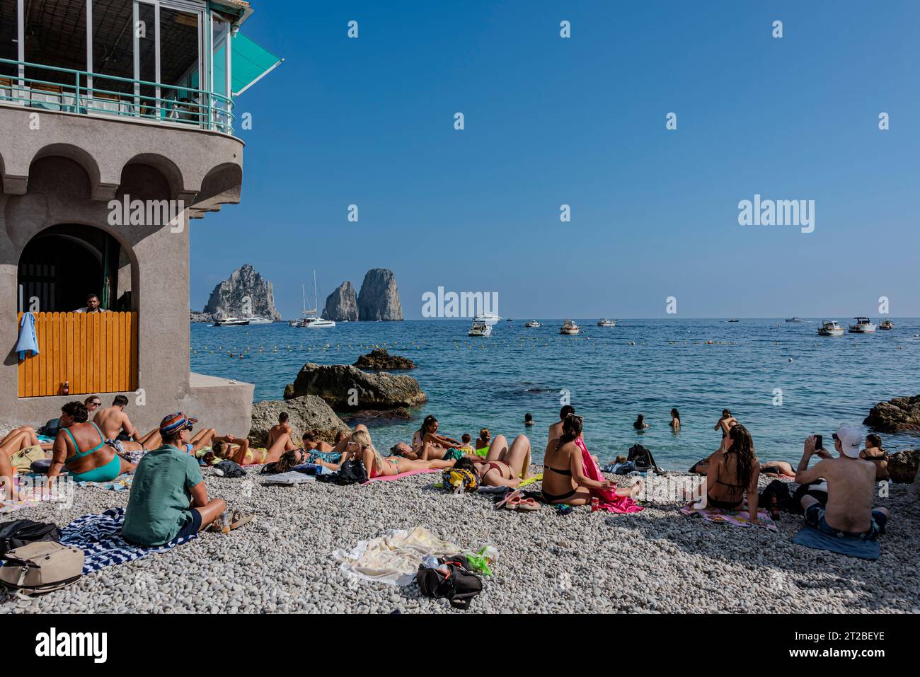 The Beach, café, hotels and bars of Marina Piccola, Via Marina Piccola