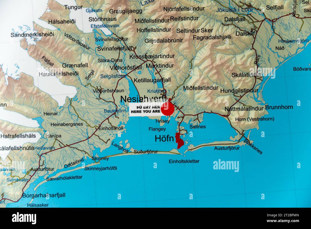 Lanscape near Höfn, Iceland Stock Photo