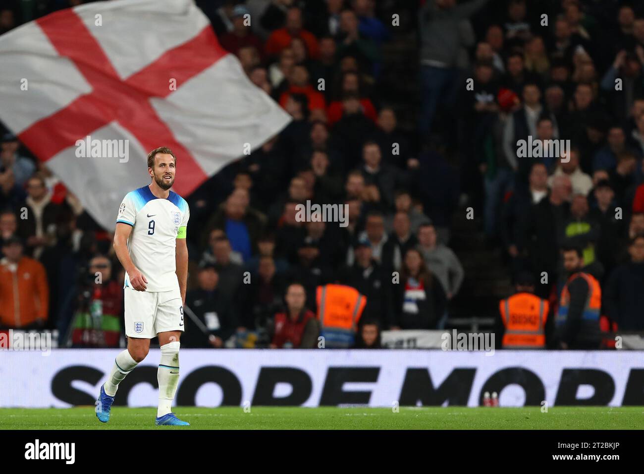 Harry Kane of England - England v Italy, UEFA EURO 2024 Qualifier Group C, Wembley Stadium, London, UK - 17th October 2023. Stock Photo
